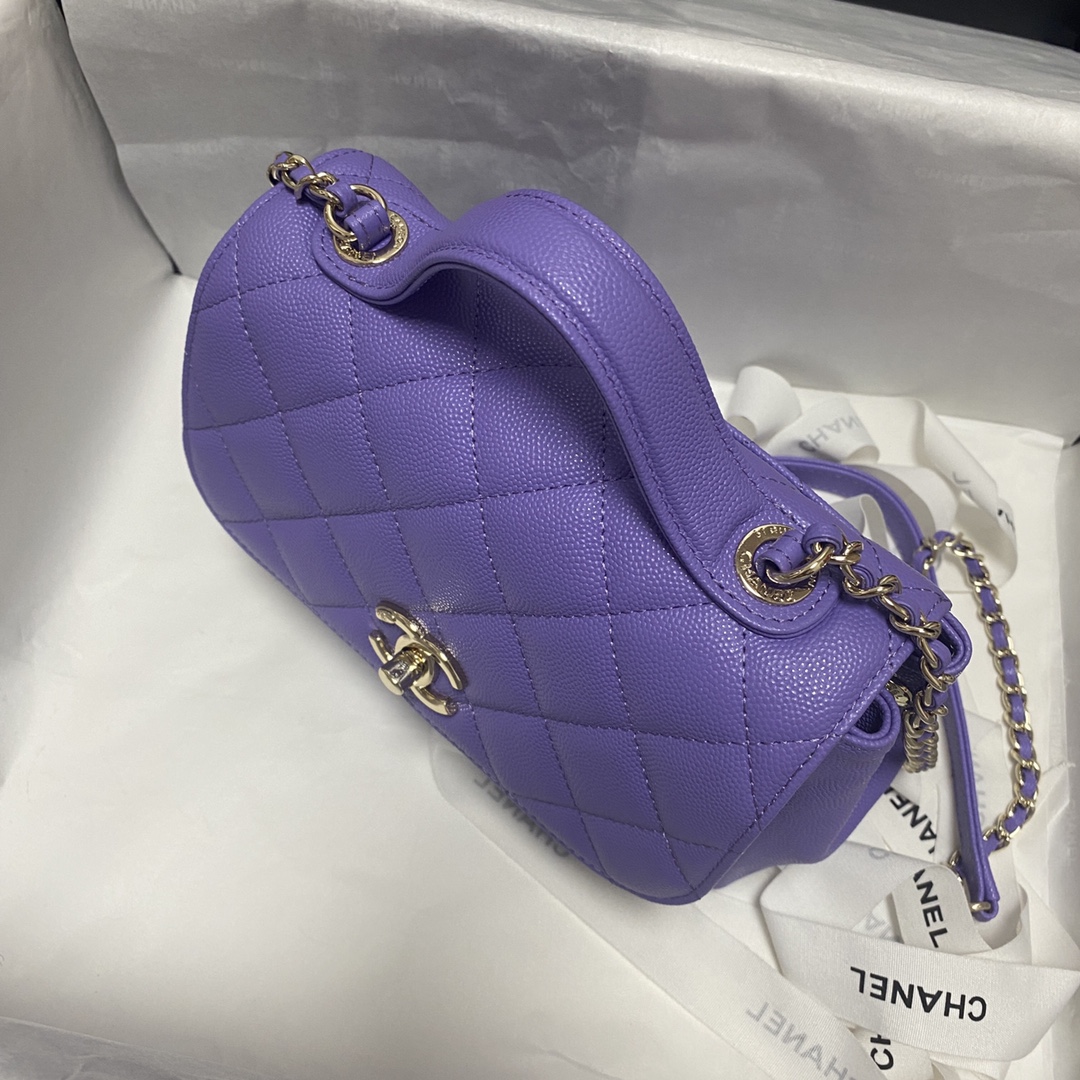 Ch**el mini flap bag with top handle a93749 19 x 7 x 14 cm