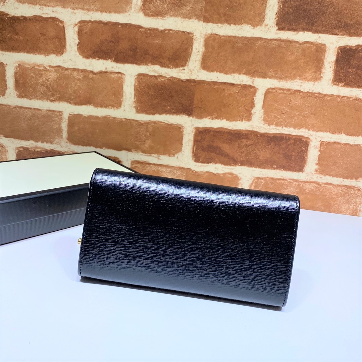 Gvc*1 horsebit 1955 wallet with chain black leather 6218920yk0g 19 x 10 x 2.5 cm