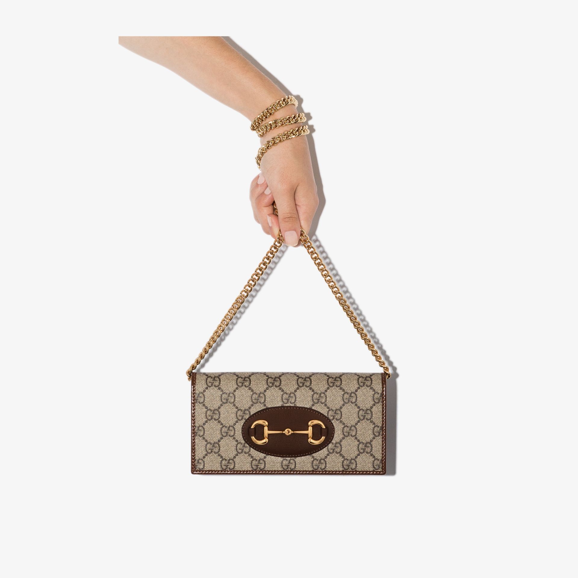 Gvc*1 horsebit 1955 wallet with chain gg svp*me 62189292tcg 19 x 10 x 2.5 xm