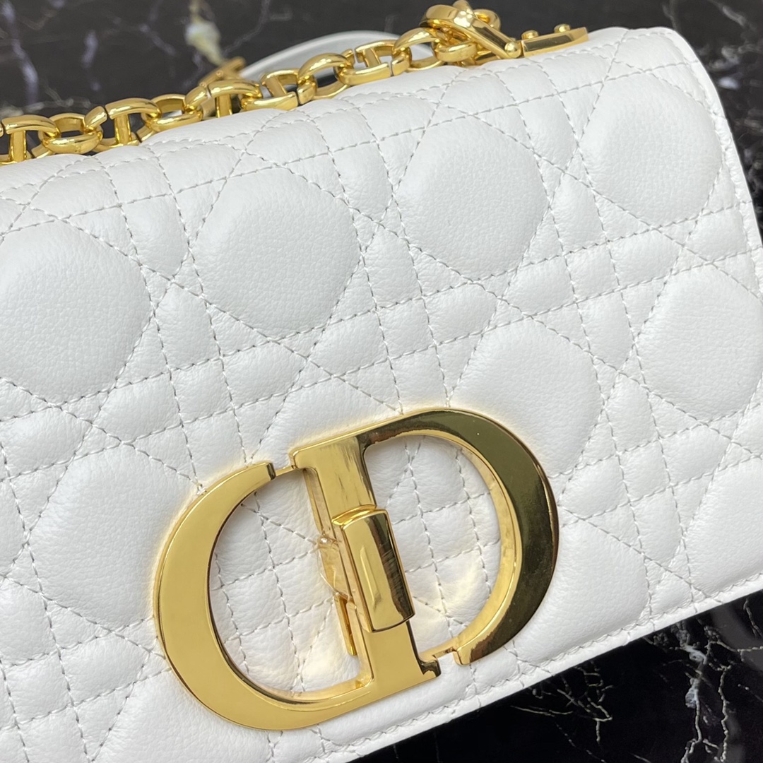 d10r small caro bag ivory S*pple cannage calfskin m9241uwhc 20 × 12 × 7 cm