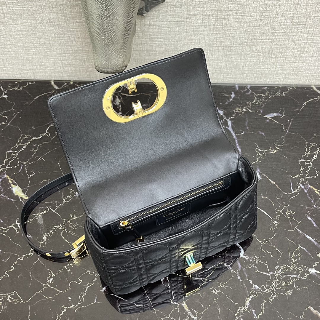 d10r small caro bag black S*pple cannage calfskin m9241uwhc 20×12×7cm