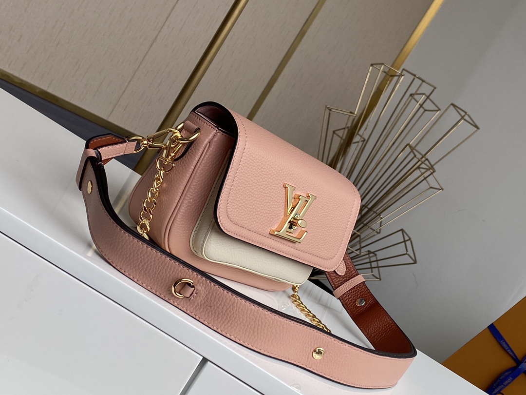 l0vis Vvtt0n lockme tender leather in rose water m58555 19 x 13 x 8 cm