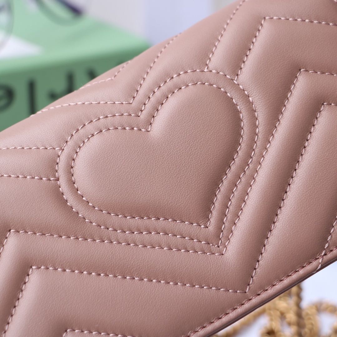 Gvc*1 gg marmont mini bag nude leather 488426 18 x 10 x 5 cm