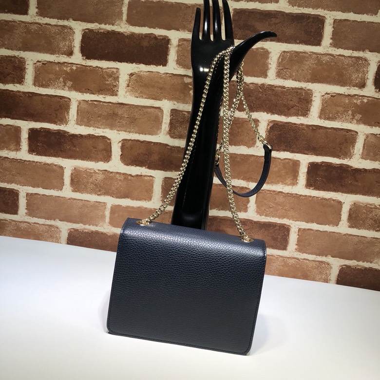 Gvc*1 marmont icon gg interlocking small dark blue 510304 20 x 15 x 7.5 cm