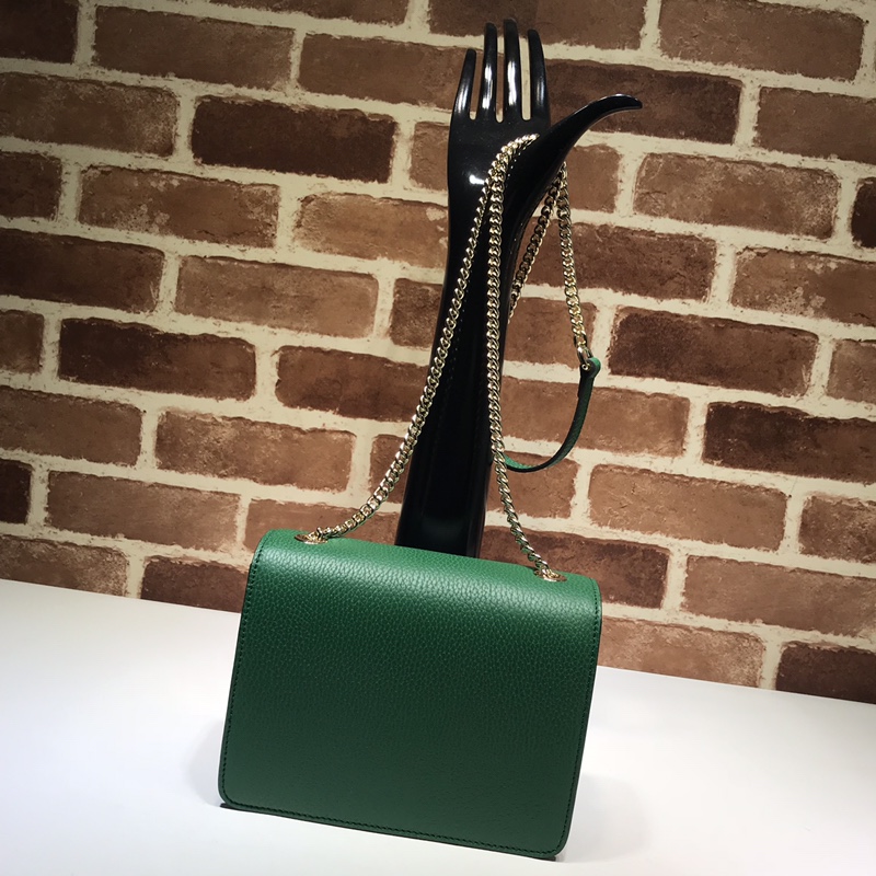 Gvc*1 marmont icon gg interlocking small green 510304 20 x 15 x 7.5 cm