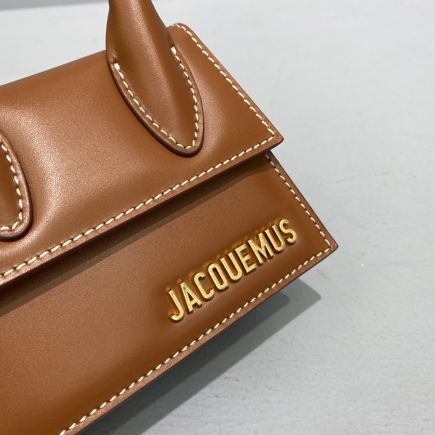 JACQUEMUS LE CHIQUITO Mini Leather Bag Dark Brown 213BA01 12 x 8 x 5 cm