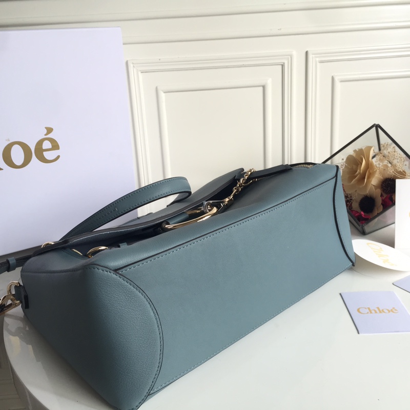 CHLOÉ MEDIUM FAYE DAY BAG Cloudy Blue CHC17WS321HGJ41H 32.5 x 25 x 13 cm