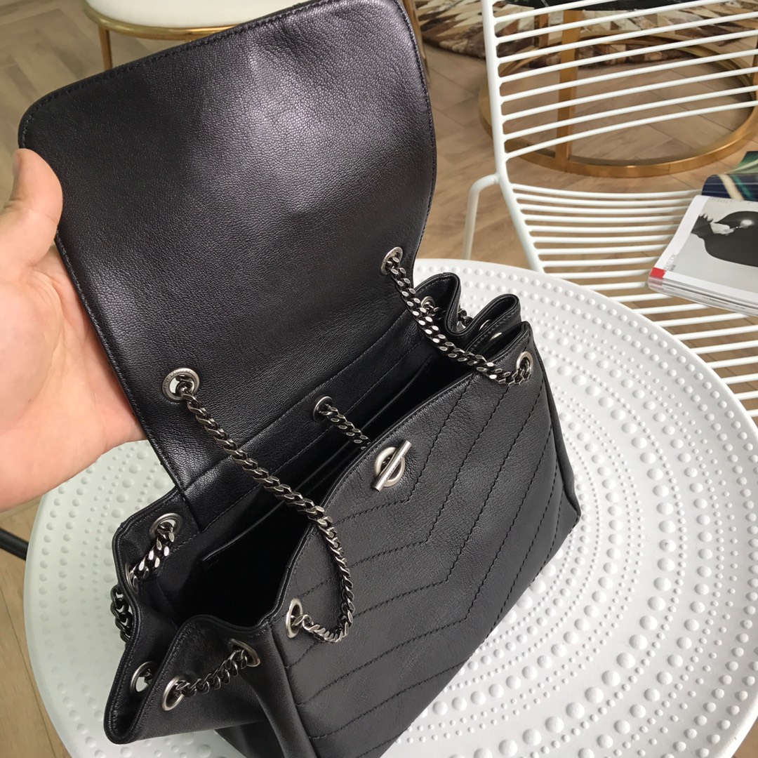 Y51 nolita small bag in vintage leather black 22 x 17.5 x 13 cm