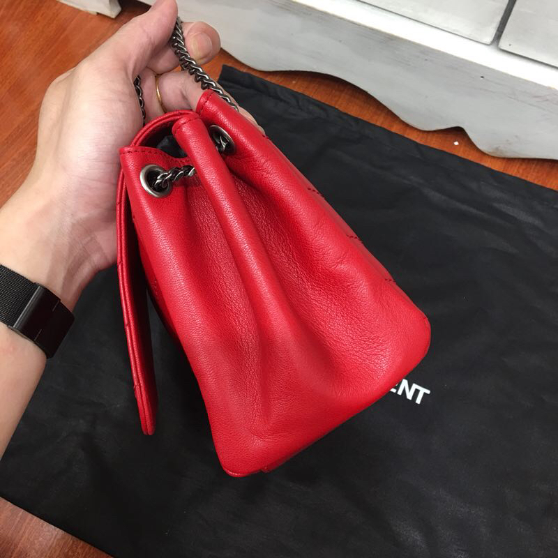 Y51 nolita small bag in vintage leather fuchisa 22 x 17.5 x 13 cm