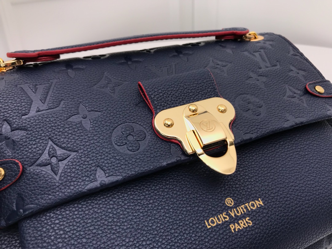 l0vis Vvtt0n vavin pm monogram empreinte leather marine rouge m52271 26 x 20 x 8 cm