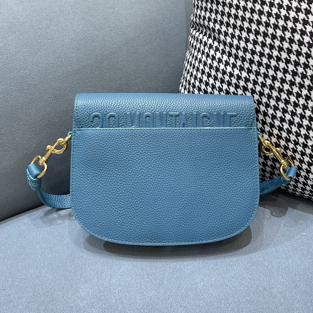 D10r medium bobby bag blue box calfskin m9319umol 22 x 7 x 18 cm