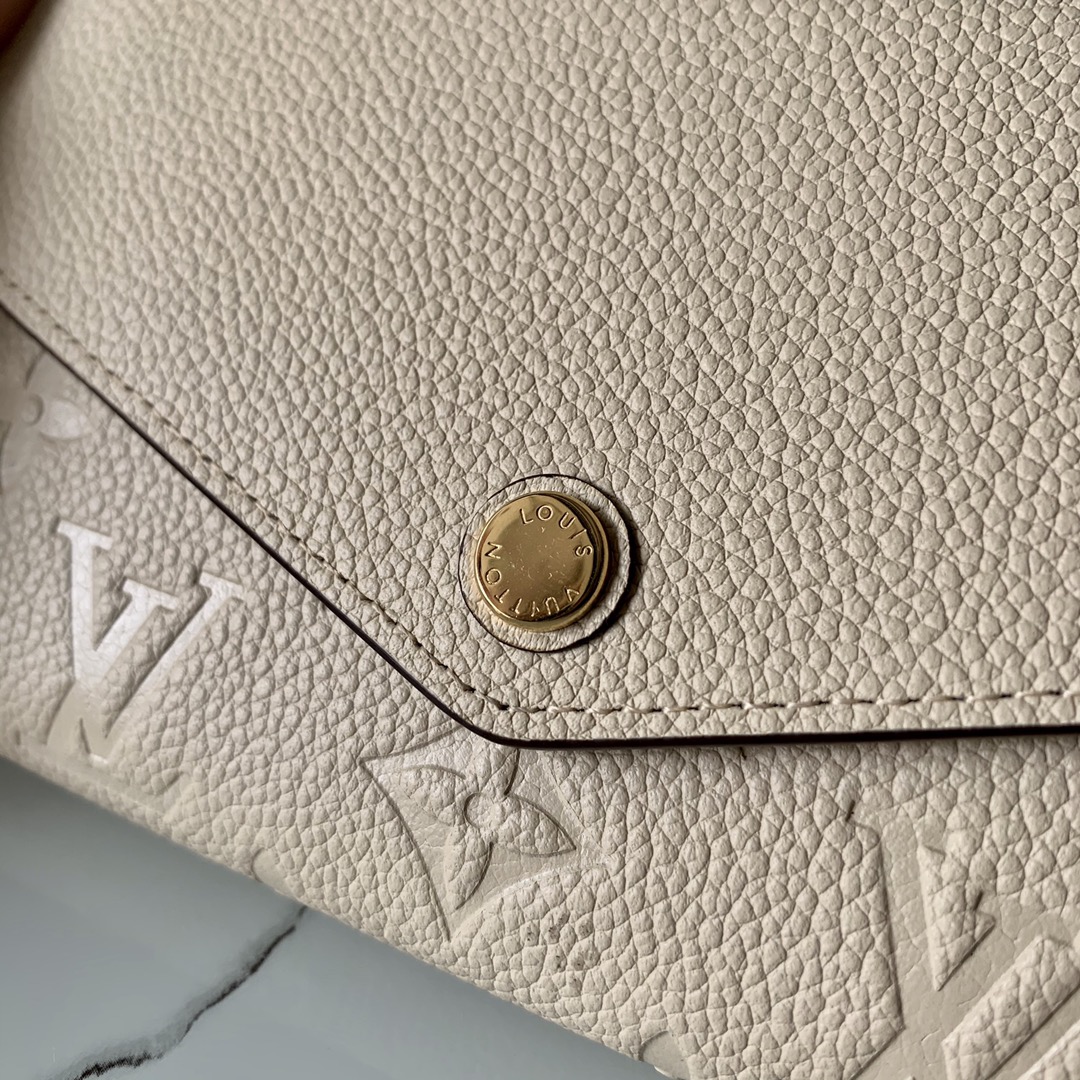 l0vis Vvtt0n sarah wallet monogram empreinte leather cream m68708 19 x 10 x 2 cm