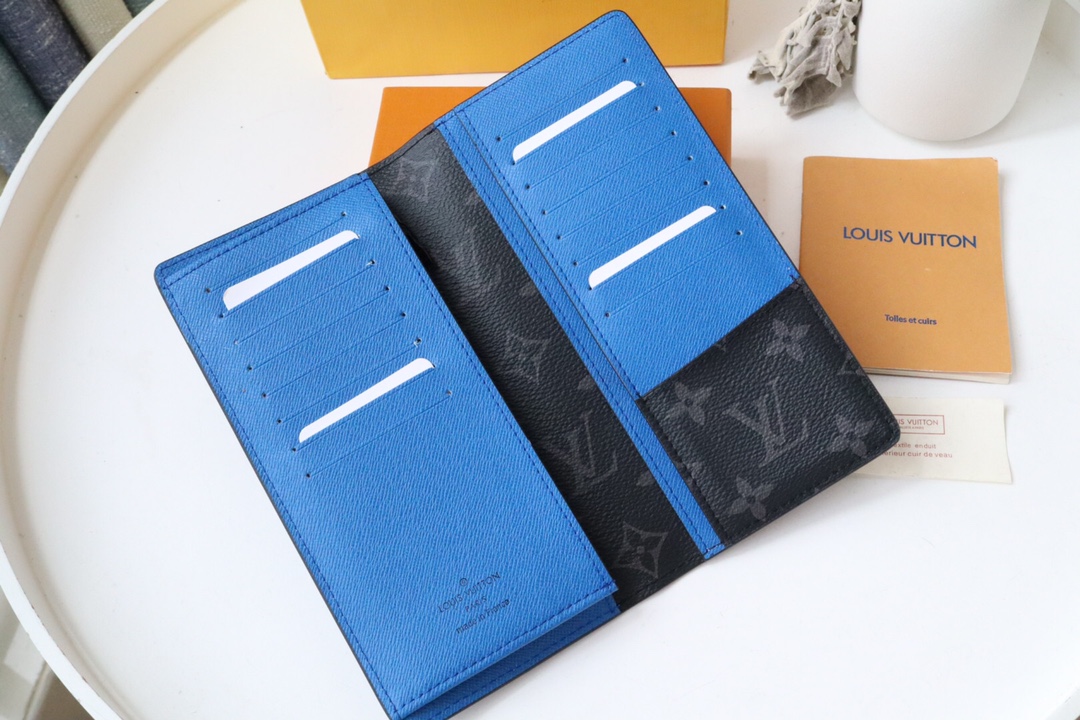 l0vis Vvtt0n brazza wallet epi leather black m80788 10 x 19 x 2 cm