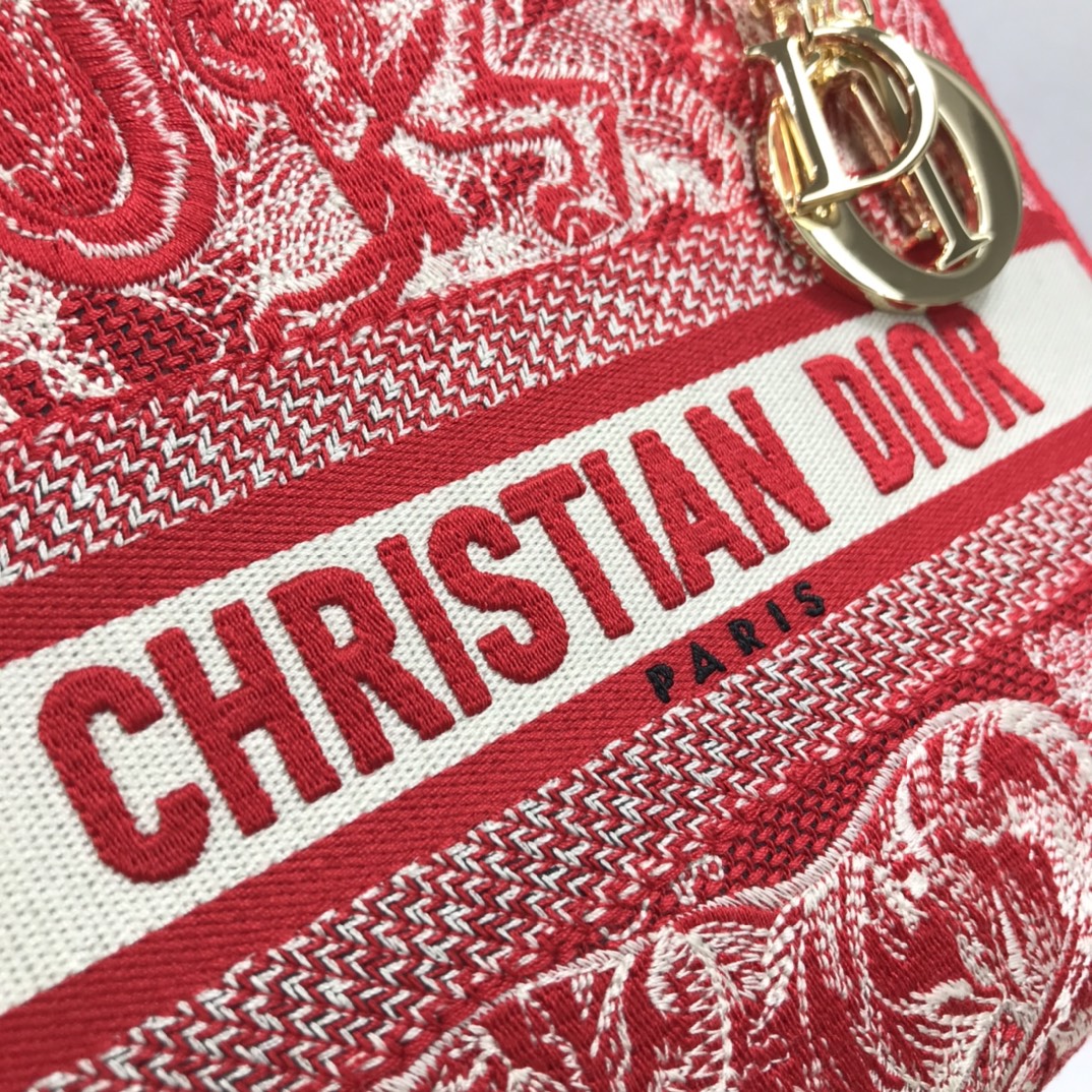 D10r medium lady d-lite bag raspberry toile de jouy reverse embroidery m0565 24 x 20 x 11 cm