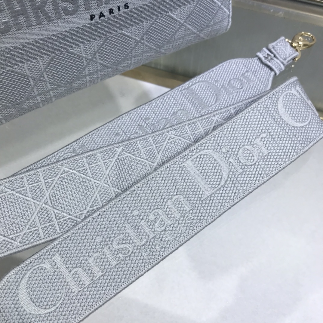 D10r medium lady d-lite bag gray cannage m0565 24 x 20 x 11 cm