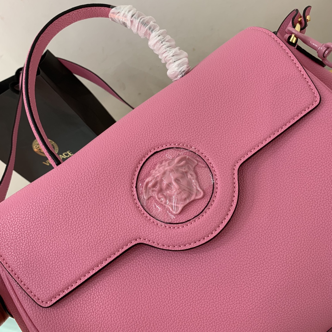VERSACE LARGE LA MEDUSA HANDBAG Pink DBFI038 35 x 14 x 25 cm