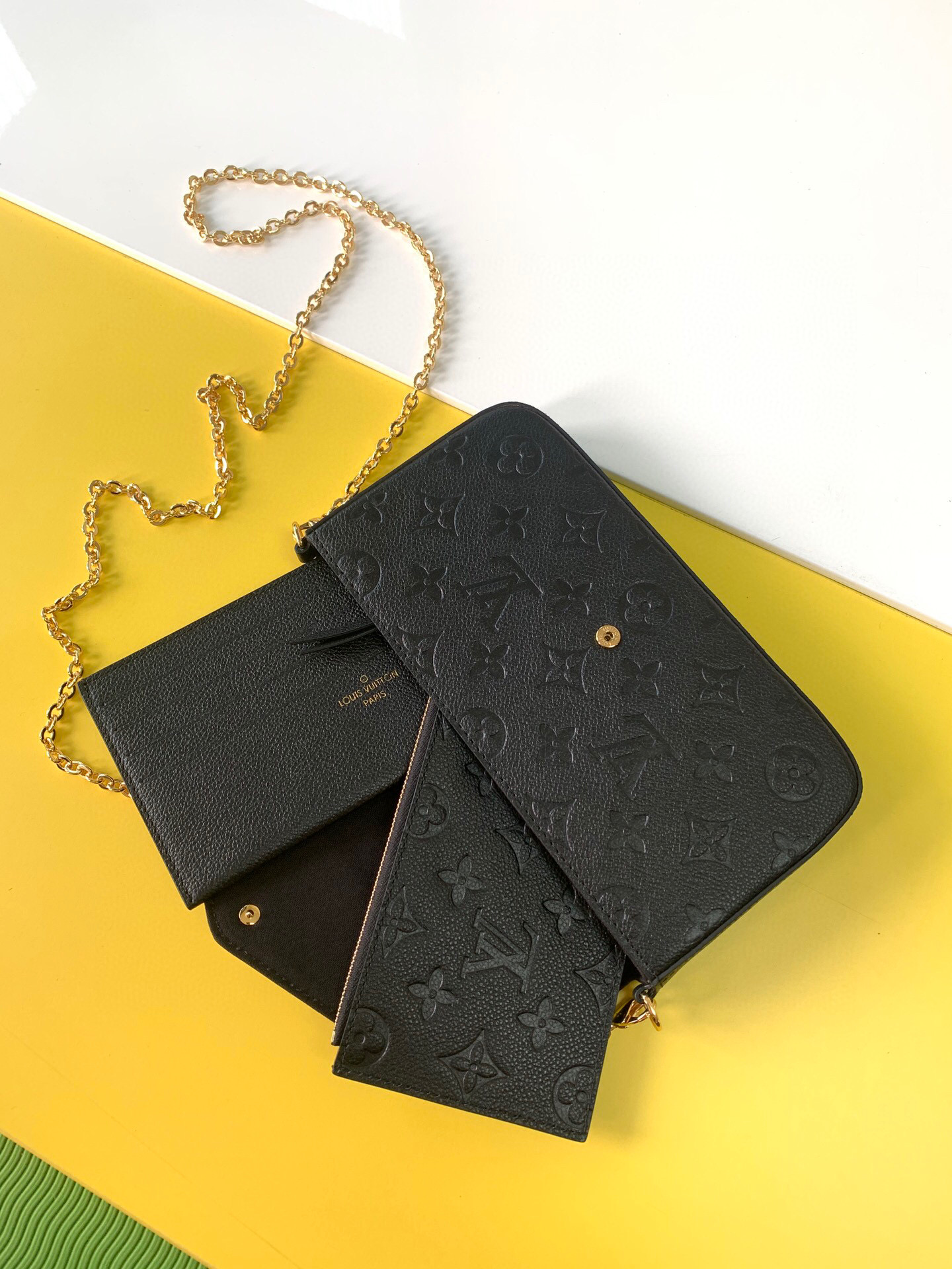 l0vis Vvtt0n fÉlicie pochette monogram empreinte leather black m64064 21 x 12 x 3 cm