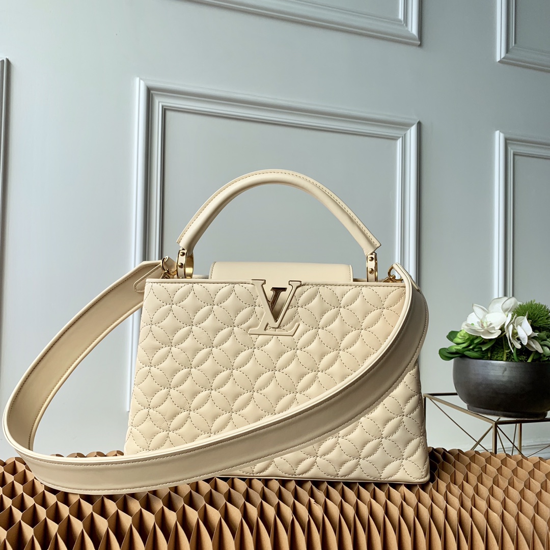 l0vis Vvtt0n capucines mm monogram flower creme m55366 31 x 20 x 11 cm