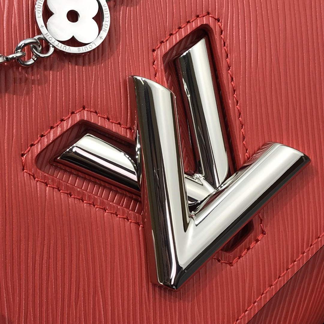 l0vis Vvtt0n twist mm epi cowhide leather red m55411 23 x 17 x 9.5 cm