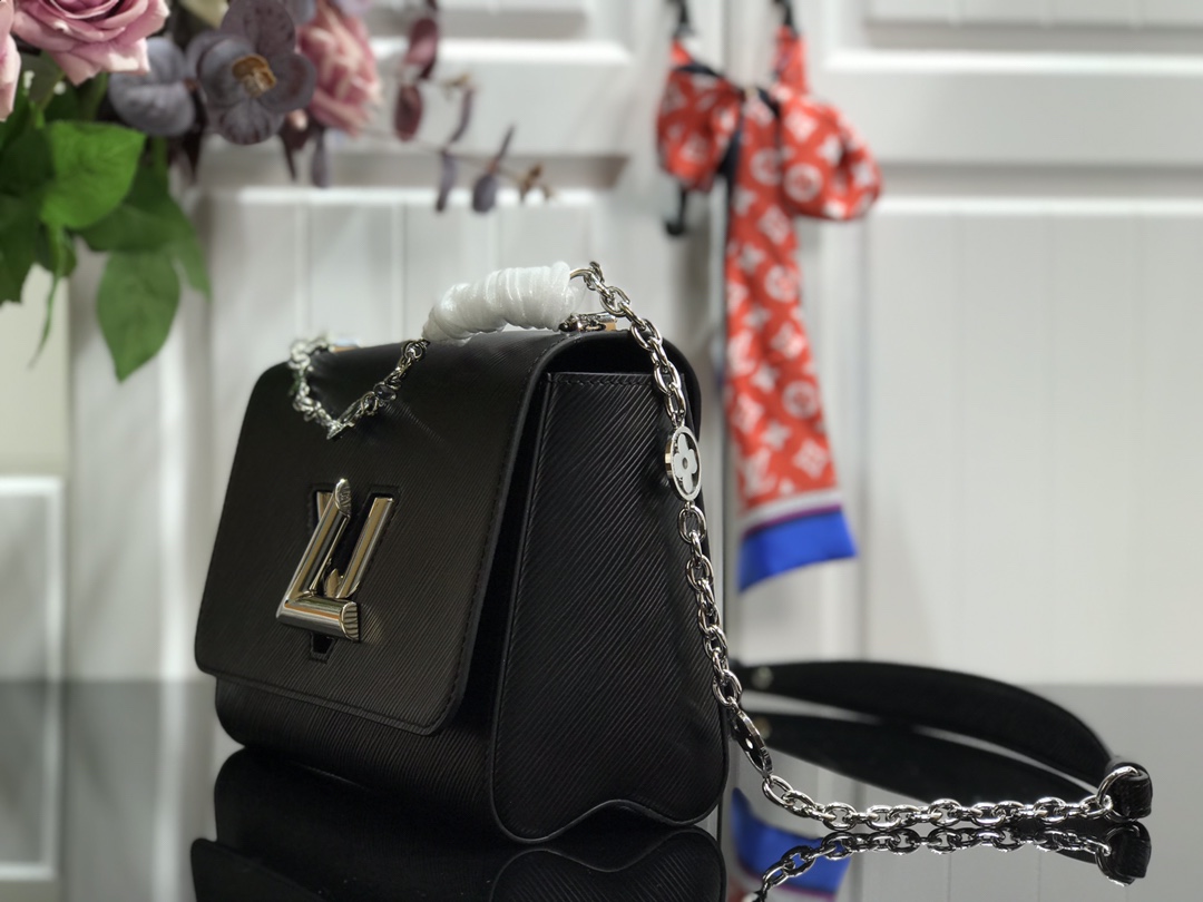 l0vis Vvtt0n twist mm epi cowhide leather black m55411 23 x 17 x 9.5 cm