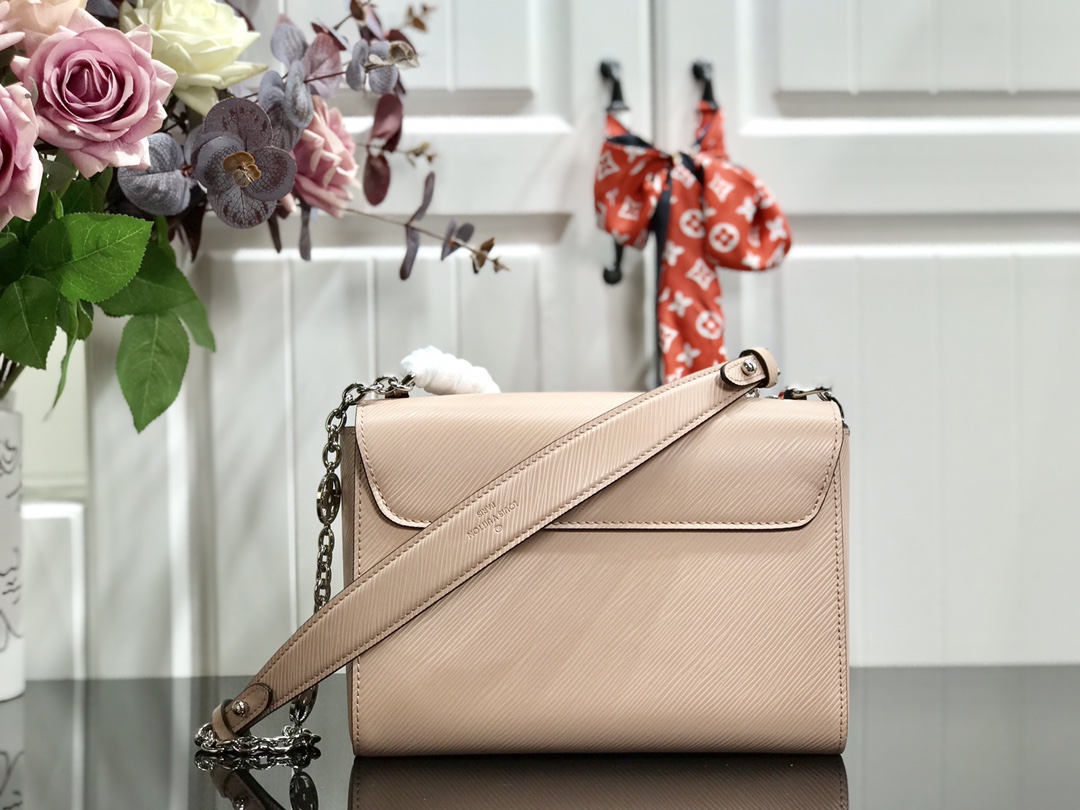 l0vis Vvtt0n twist mm epi cowhide leather light pink m55411 23 x 17 x 9.5 cm