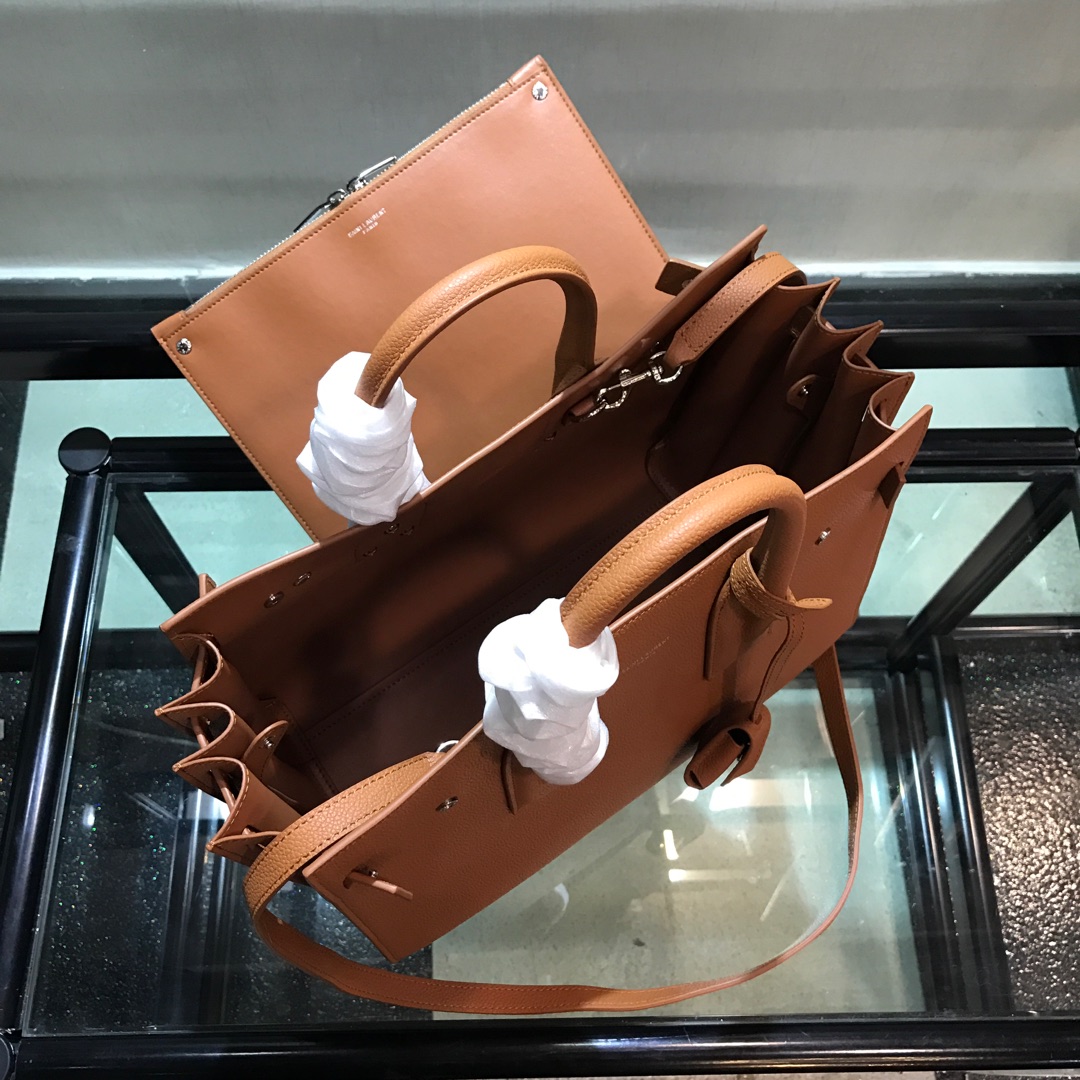 Y51 small classic sac de jour in grained leather brown 378299 32 x 25 x 16.5 cm