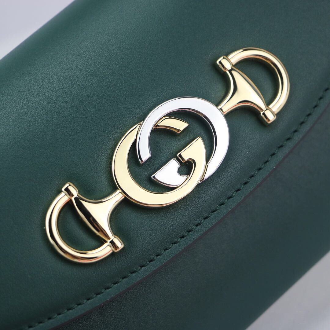 Gvc*1 mini shoulder bag leather green 564718 18.5 x 11 x 3.5 cm