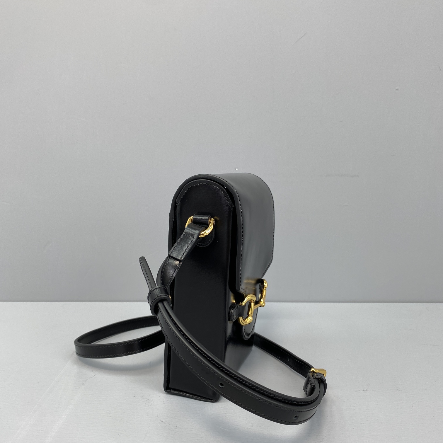 Gvc*1 mini horsebit 1955 bag leather black 625615 11.5 x 17 x 4 cm