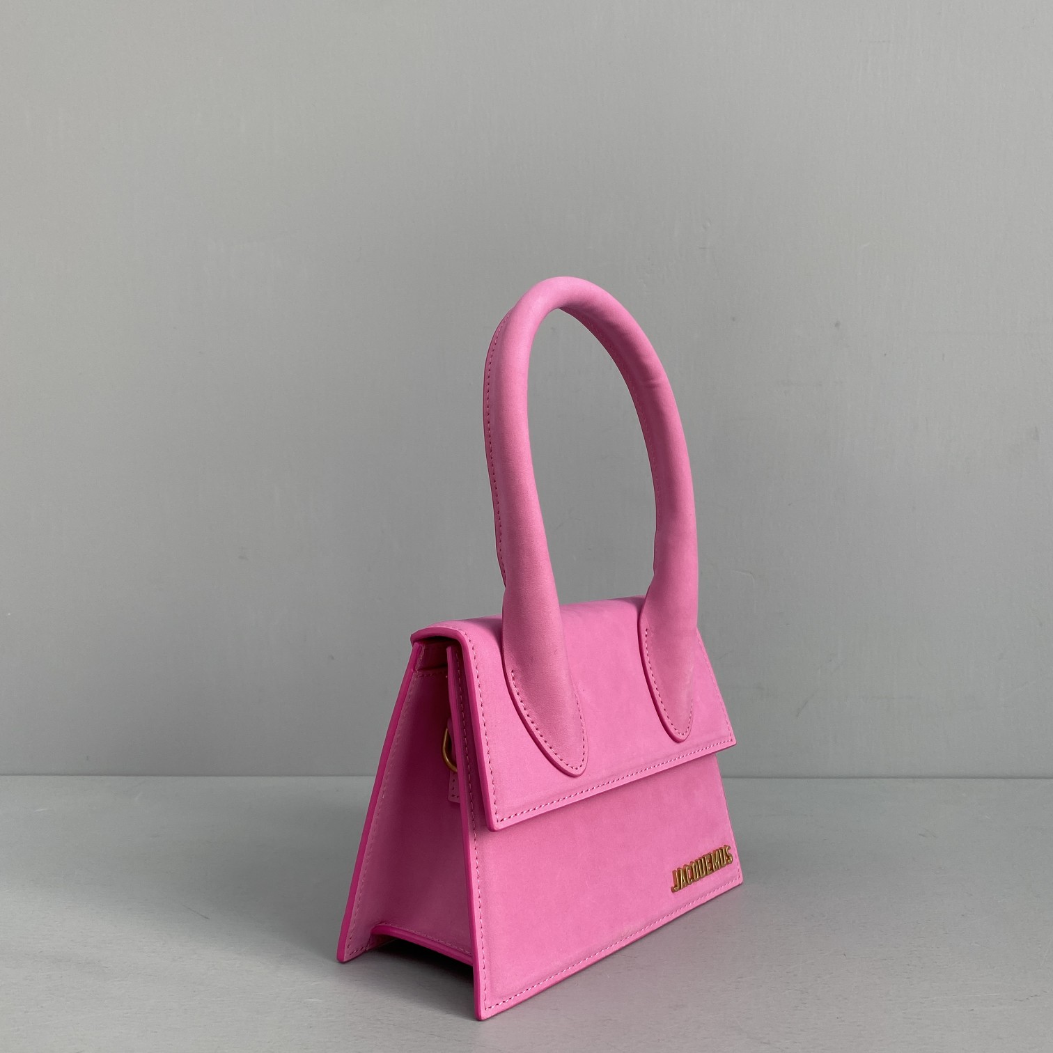 JACQUEMUS SMALL Le Chiquito Leather Pink 213BA02 18 x 15.5 x 8 cm