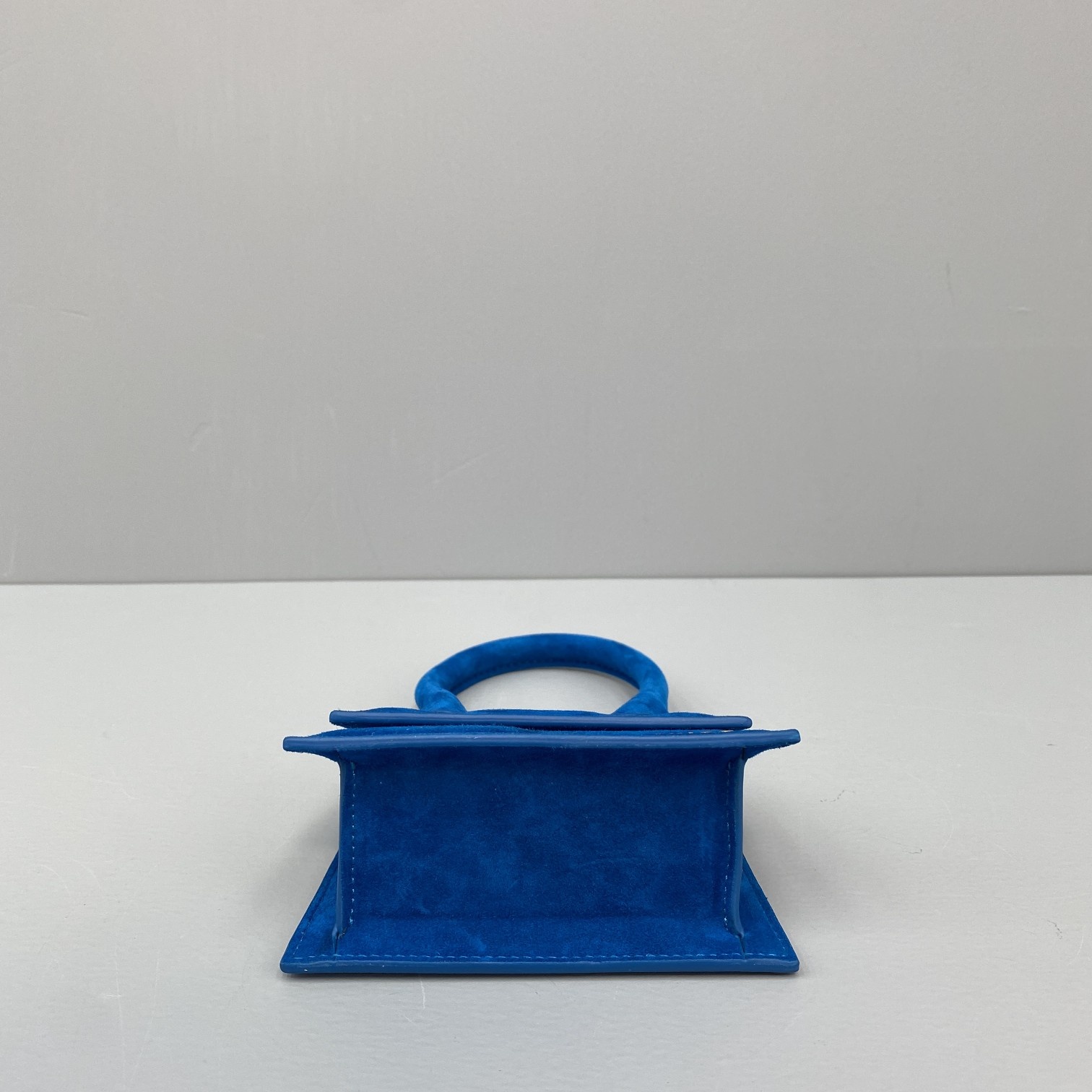 JACQUEMUS LE CHIQUITO Mini Velvet Bag Blue 213BA01 12 x 8 x 5 cm