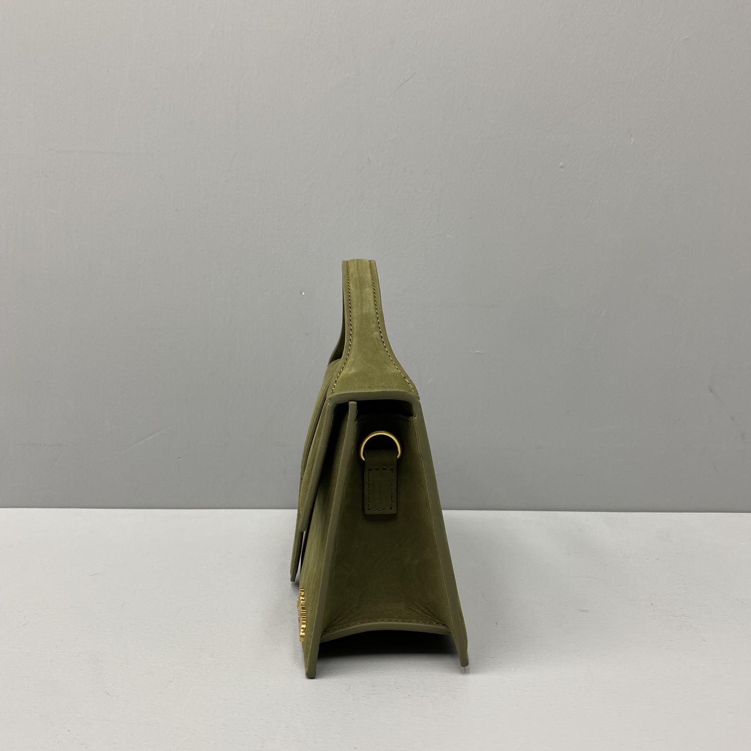 JACQUEMUS Le grand Bambino Velvet Green 213BA07 24 x 13 x 7 cm