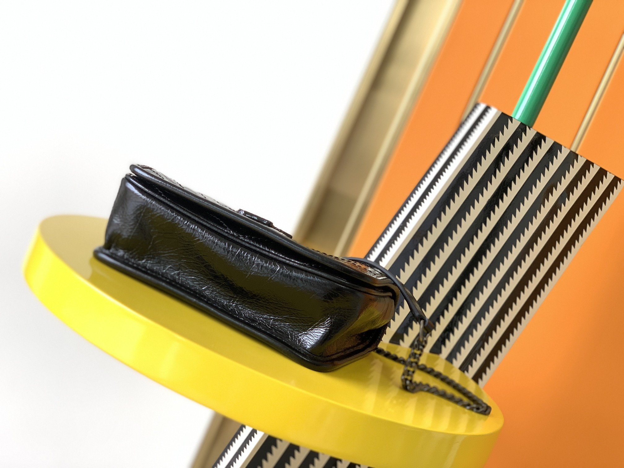 Y51 niki quilted crossbody bag leather black 583103 19 x 15 x 6 cm