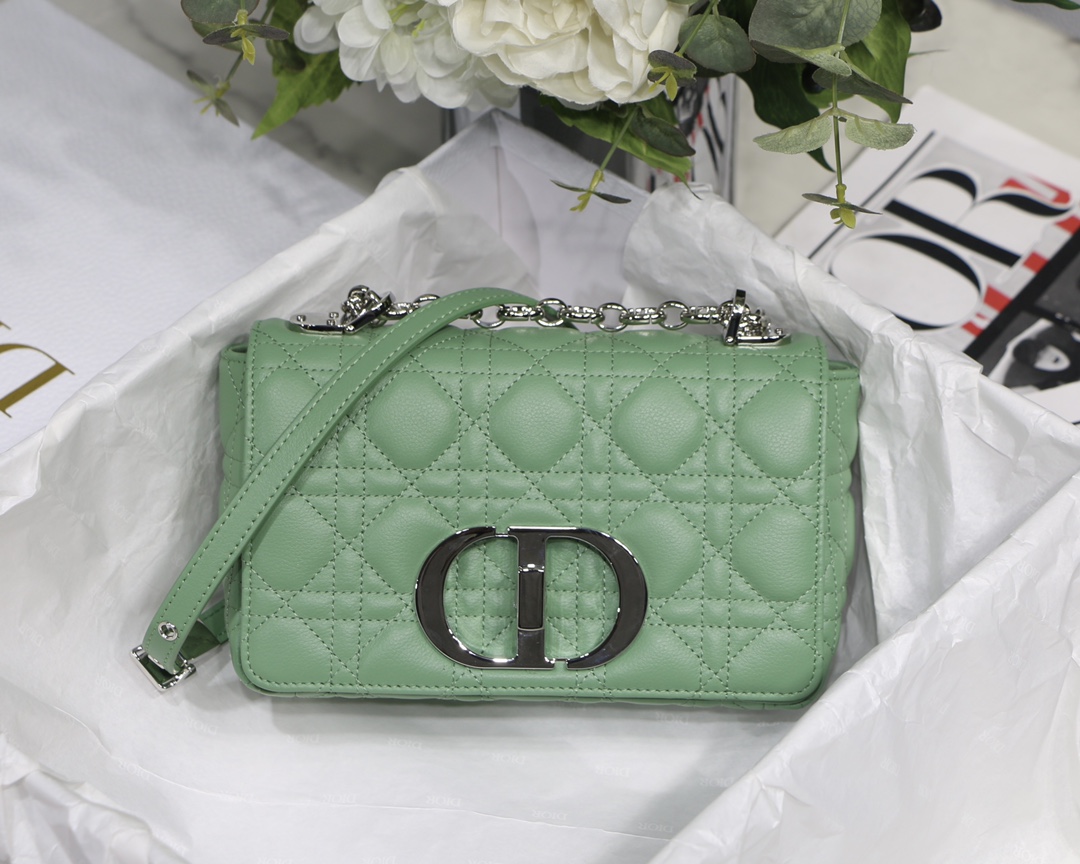 d10r small caro bag S*pple cannage calfskin green m9241 20 x 12 x 7 cm
