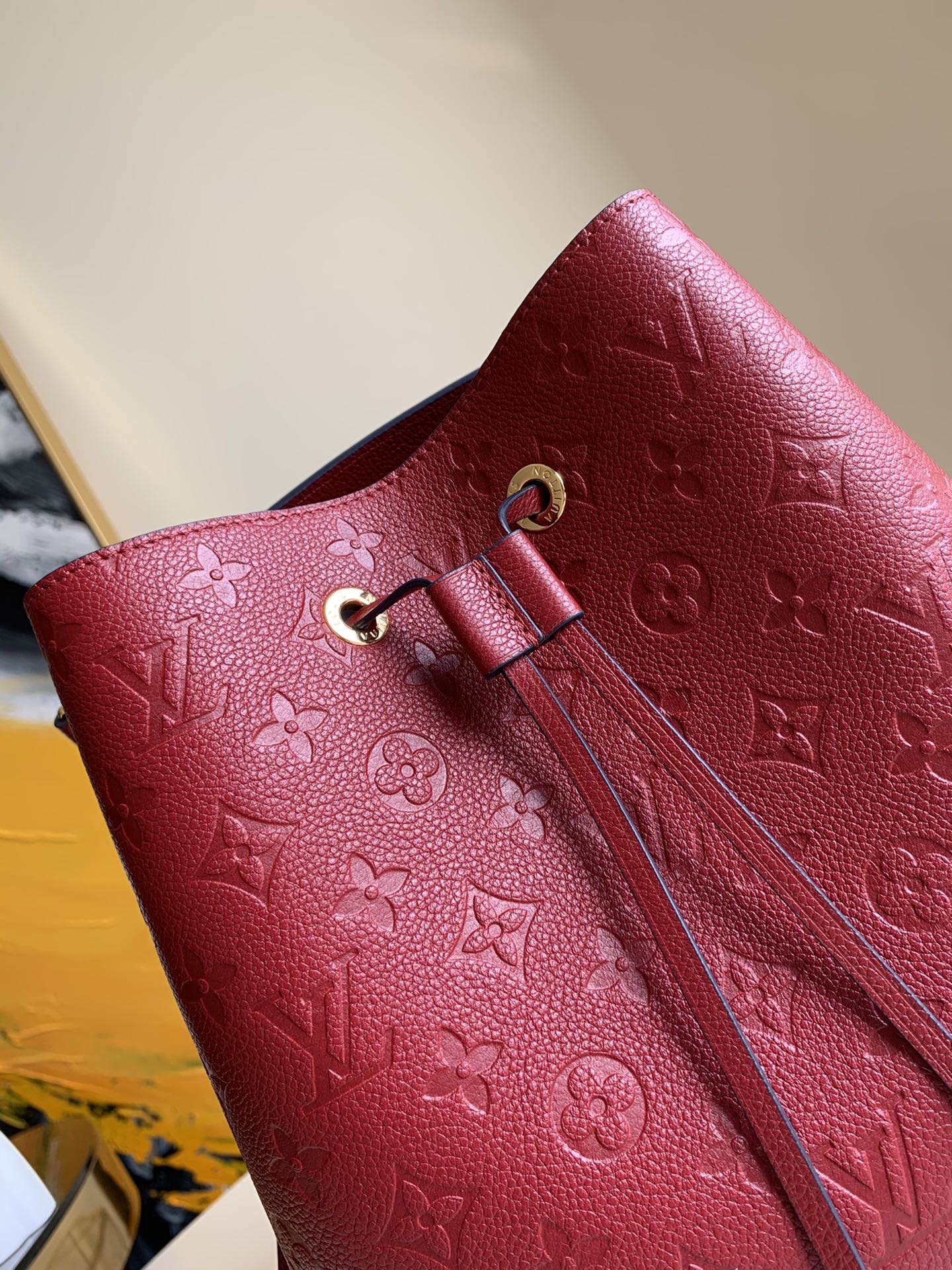 l0vis Vvtt0n nÉonoÉ mm monogram empreinte leather red m45306 26 cm