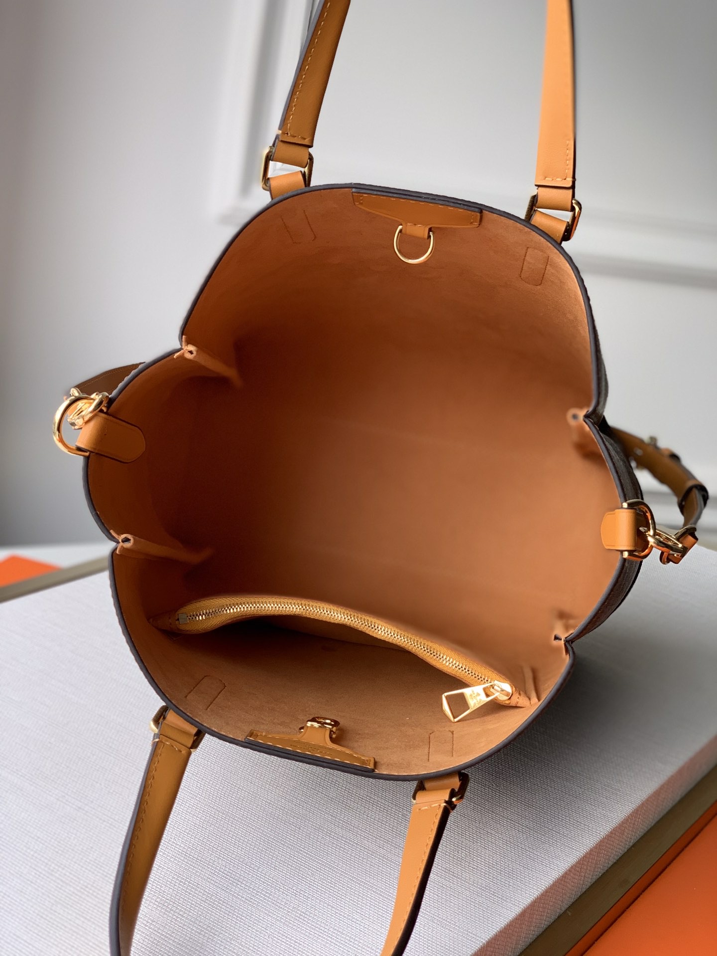 l0vis Vvtt0n belmont pm damier ebene canvas tan n60297 28 x 32 x 14 cm