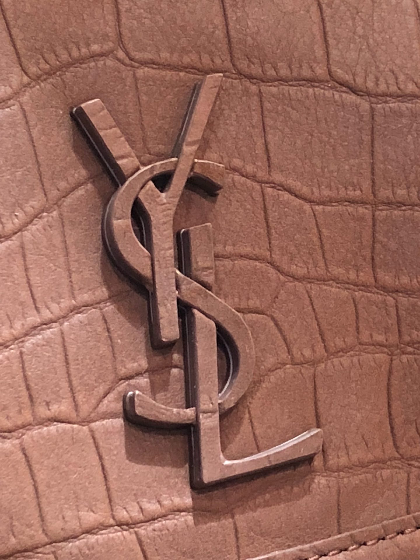 Y51 niki baby in crocodile leather brown 6331511 21 x 16 x 7.5 cm