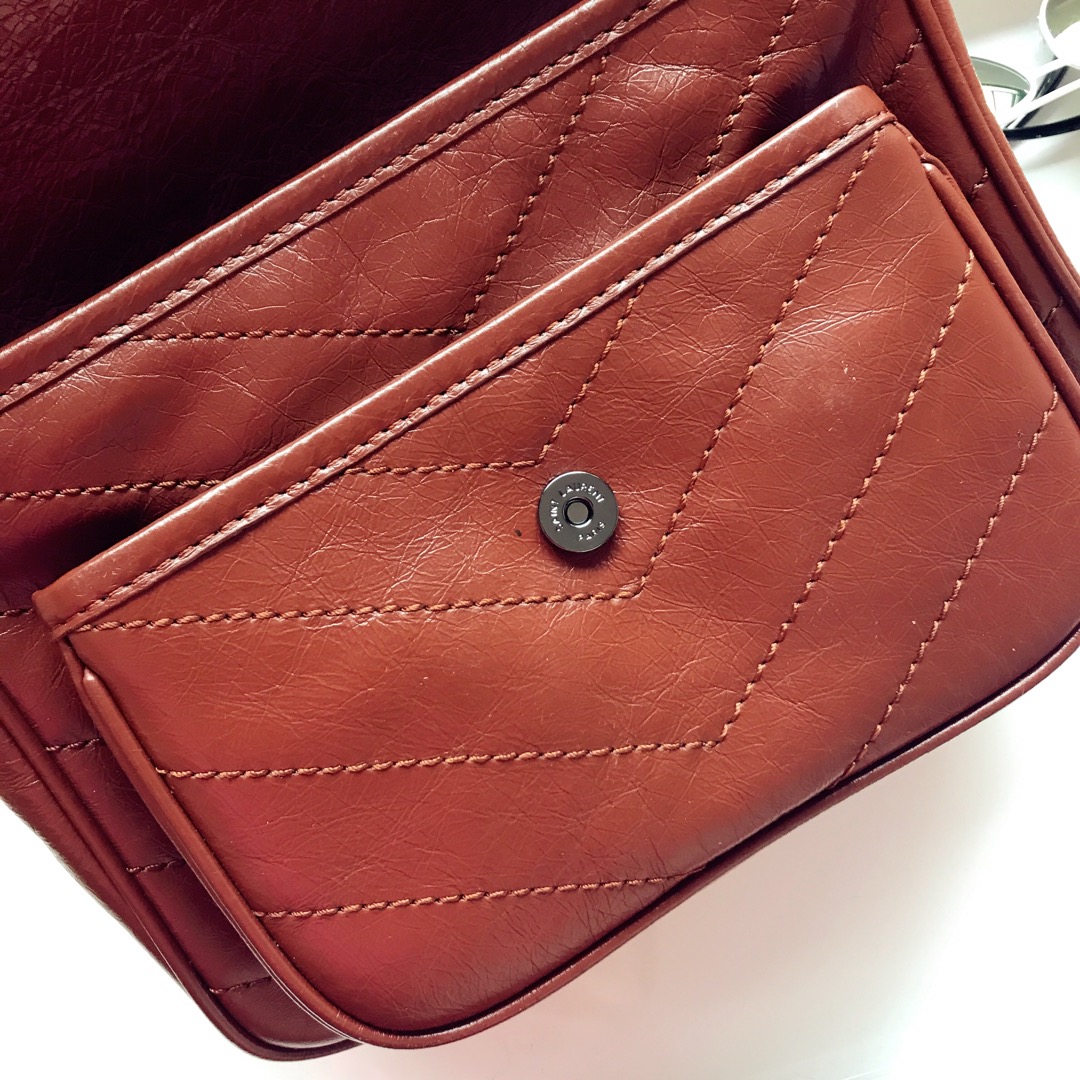 Y51 niki baby in lambskin leather tan 5330371 22 x 16.5 x 12 cm