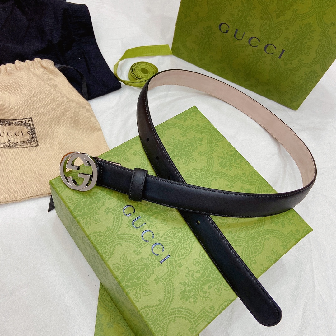 Gvc*1 Gvc*1ssima leather waist belt metal buckle