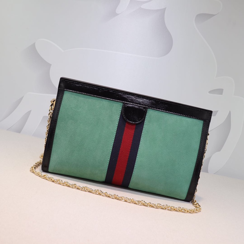 Gvc*1 medium ophidia gg shoulder bag in velvet mint 503876 32.5 x 20 x 10 cm