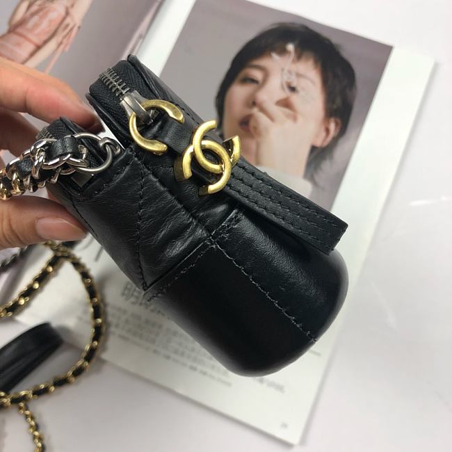 Ch**el gabrielle clutch black a94505 18 x 6 x 11 cm