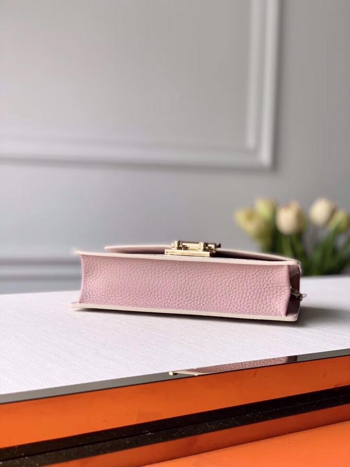 l0vis Vvtt0n croisette chain wallet damier azur rose pink n60357 21 x 13.5 x 5 cm