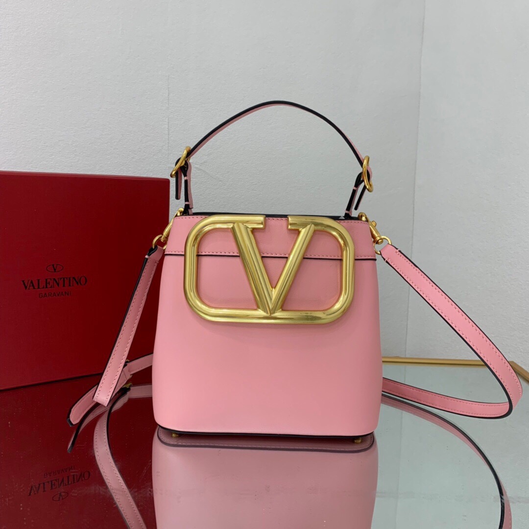 Va1e*ntin0 s*pervee leather handbag pink ww2b0j74zxl 20 x 19 x 12 cm