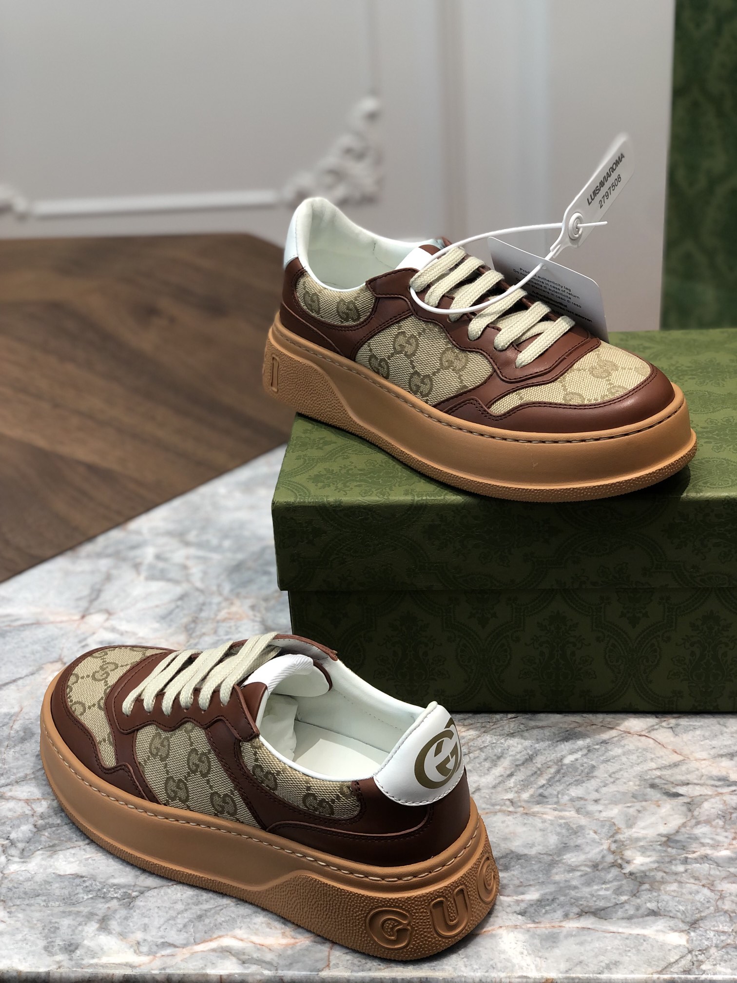 Gvc*1 gg sneaker brown