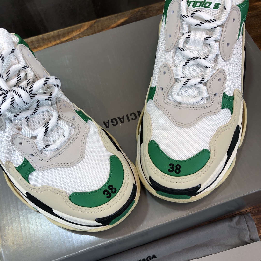 Ba1en*iaga triplpe s clear sole white/green