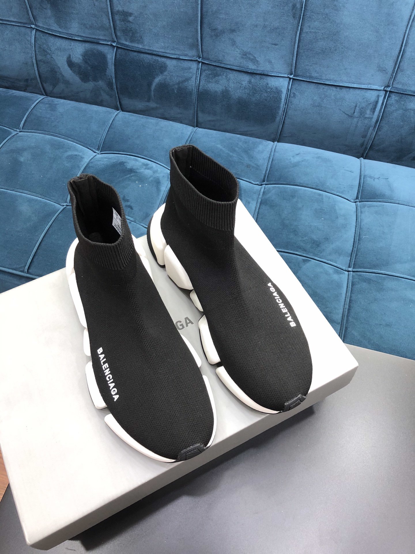 Ba1en*iaga speed 2.0 sneakers 617239 black/white