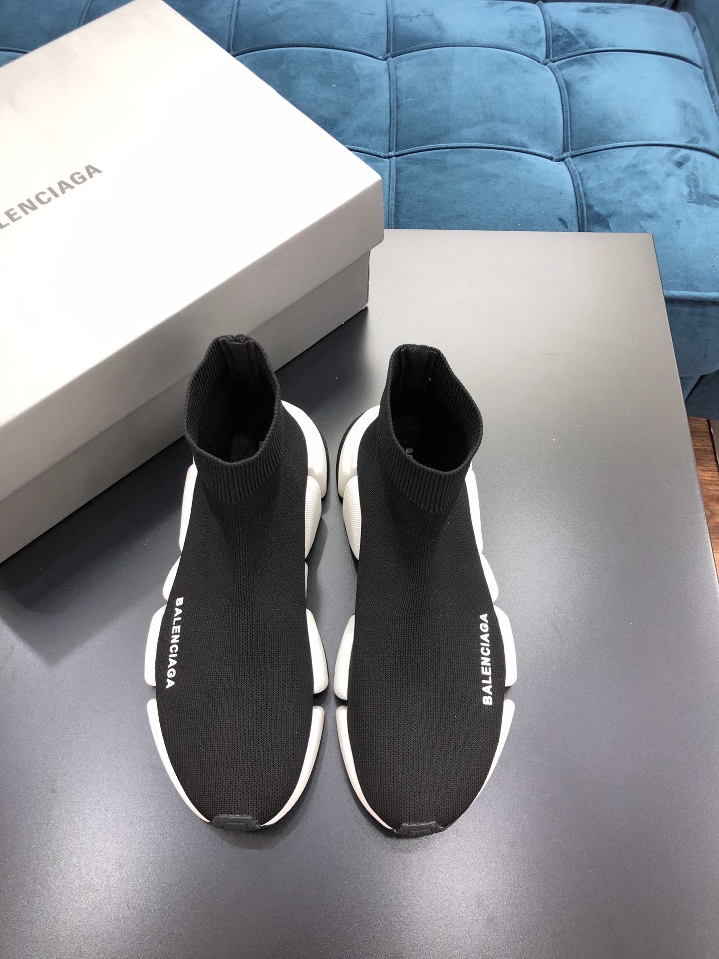 Ba1en*iaga speed 2.0 sneakers 617239 black/white