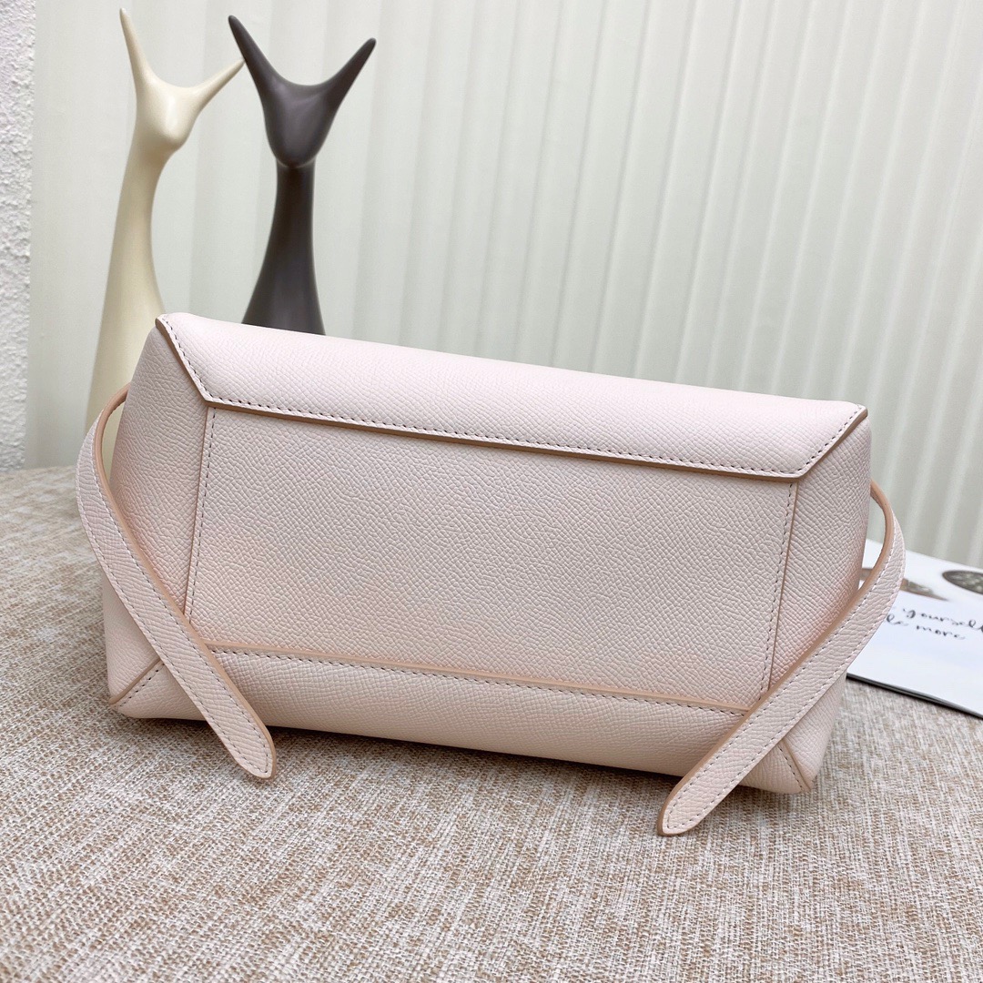 Ce1i*e micro belt bag grained leather light pink 189153 24 × 20 × 14 cm