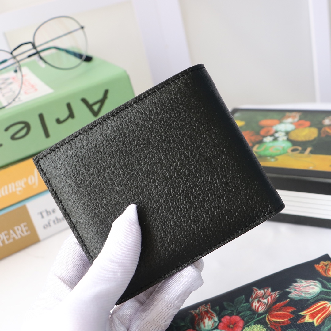 Gvc*1 gg marmont leather wallet black 428725 11 x 9 cm