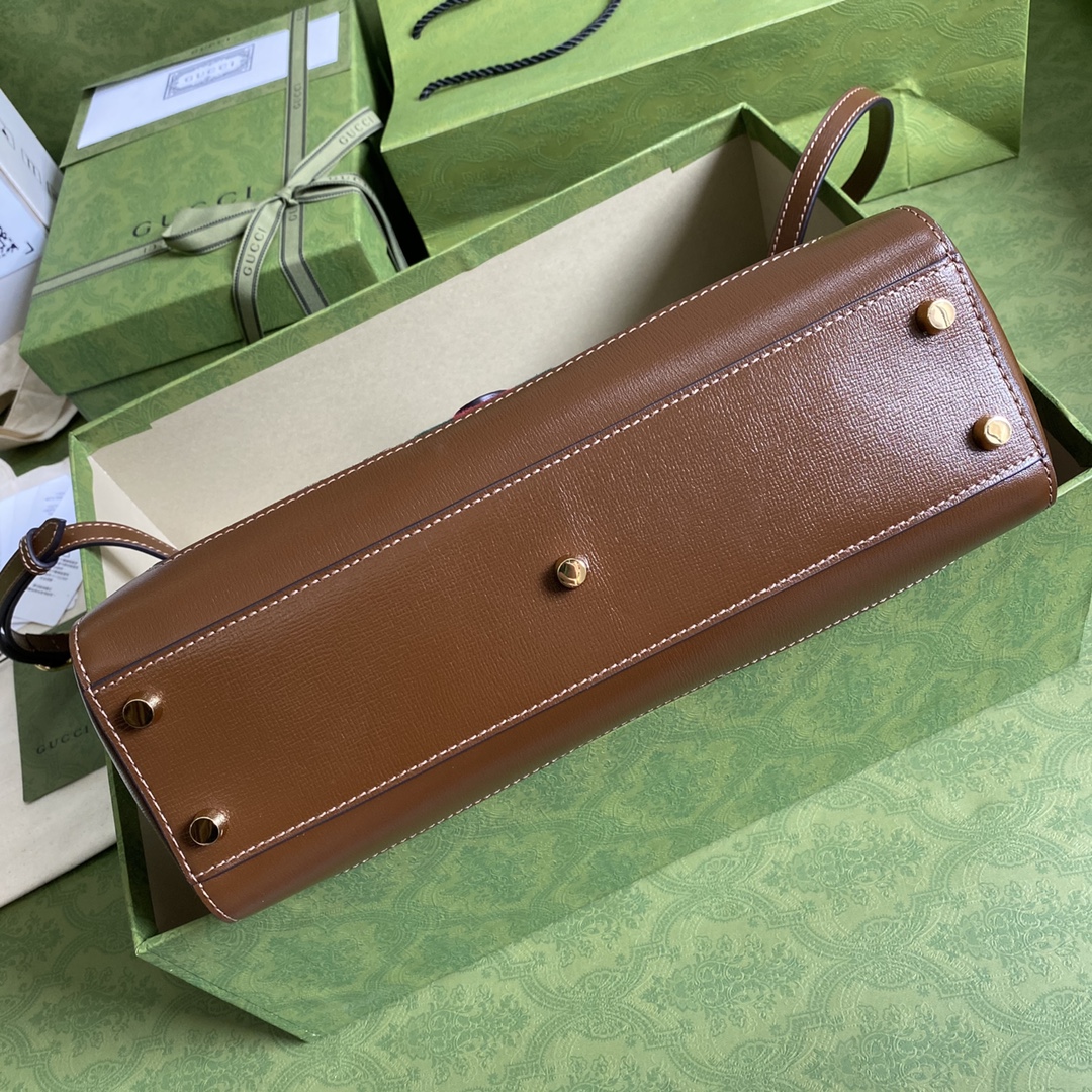 Gvc*1 jackie 1961 medium tote bag gg canvas 649016 30 x 24 x 12 cm