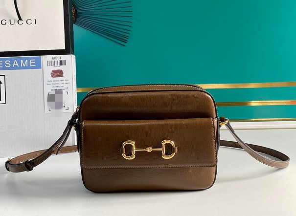 Gvc*1 horsebit 1955 small shoulder bag white leather ‎645454 22.5 x 17 x 6.5 cm